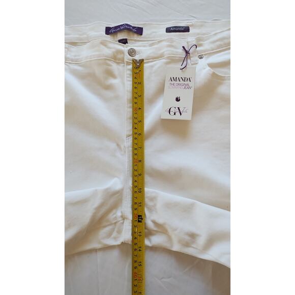 NWT Gloria Vanderbilt Amanda Slimming Jeans Women Size 24W Short Vintage White - Picture 14 of 16